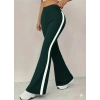 Kadın Yüksek Bel İspanyol Paçalı Yanlardan şerit Detaylı Dalgıç Tayt Pantolon