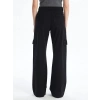 Kargo cep jeans pantolon siyah
