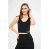 Kolsuz Dalgiç Baskılı Crop  iyah