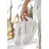 Lulu Beyaz Cilt Bağcıklı Spor Ayakkabı