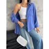 Modal oversize cepli gömlek