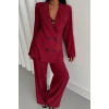 MODAL 4 DÜĞME ATARIZ CEKET  PANTOLON TAKIM  Bordo