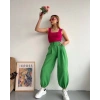 Şalvar pantolon yeşil s23202