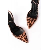 ST-004 Leopar Günlük 7 cm Topuklu Bayan Ayakkabı