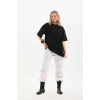 Unisex Bisiklet Yaka 20/1 Düz Oversize Thirt  iyah