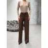 Yüksek Bel Straight Fit Palazzo Pantolon