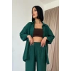 Zümrüt Alice Gömlek Ve Bol Kesim Pantolon Takım