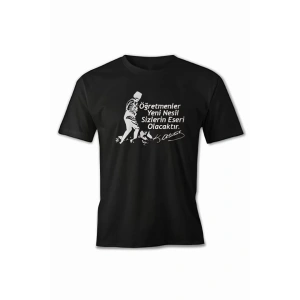 24 Kasım Öğretmenler Baskılı Tshirt  iyah