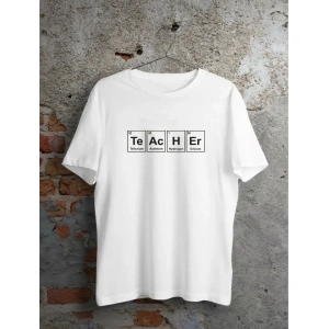 24 Kasım Öğretmenler Günü Baskılı Özel Tshirt  Beyaz