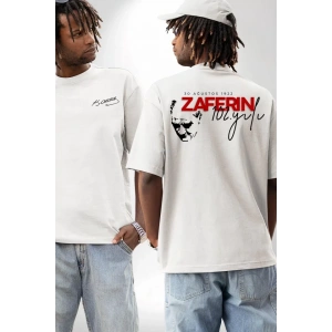 30 Ağustos Baskılı Tshirt  Beyaz