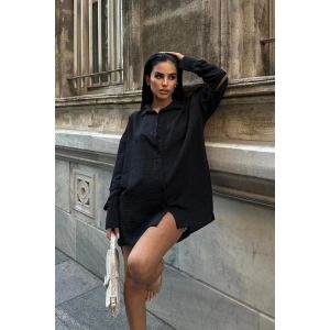 Alina Kol Cut Out Keten Gömlek 325208