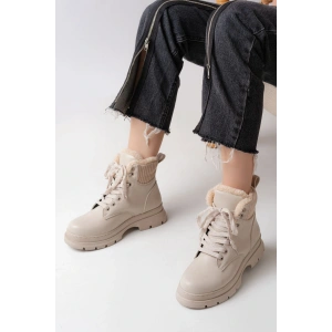 ASM-080 Bej Bağcıklı Günlük Kadın Bot