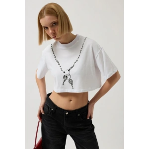 Baskılı Crop Thirt