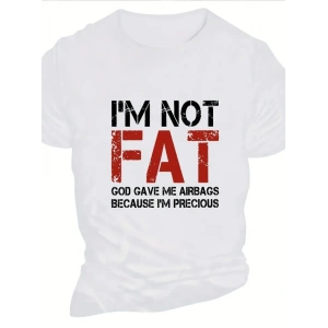 Baskılı Oversize Bisiklet Yaka Tshirt  Beyaz