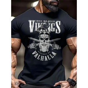 Baskılı Oversize Bisiklet Yaka Tshirt  iyah