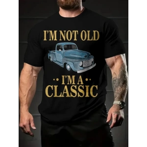 Baskılı Oversize Bisiklet Yaka Tshirt  iyah