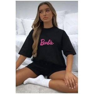 Baskılı Oversize Tshirt  iyah