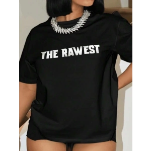 Baskılı Oversize Tshirt  iyah