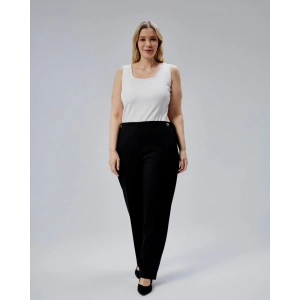 Dekorati̇f Düğmeli̇ Arka Bel Lasti̇kli̇ Büyük Beden Pantolon