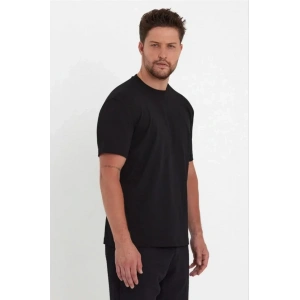 Erkek 24/1 Düz A Kalite Oversize Tshirt  iyah