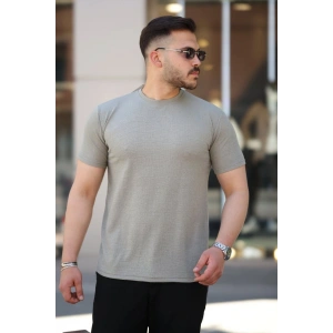 Erkek Ağaç Kabuğu Desenli Kısa Kollu Tshirt