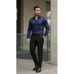 Erkek Saten Klasik Gömlek