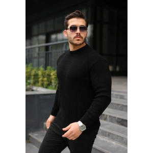 Erkek Bisiklet Yaka Örme Kazak