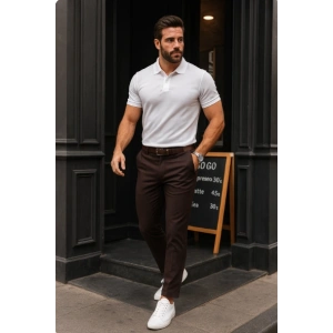 Erkek Düz Kesim Bilek Boy Kumaş Pantolon