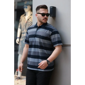 Erkek Yakalı çok Renkli Kısa Kollu Tshirt