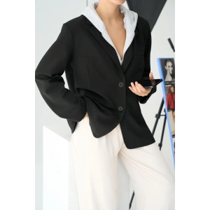 Fermuarlı Ceket  SiyahGri