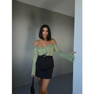 GABARDİN KIA ETEK CEP DETAYI  iyah