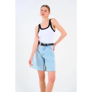 İki Renkli Atlet  Beyaziyah