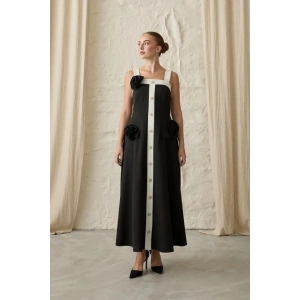 iyah Güllü Askılı Elbise