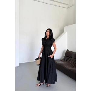 JAKARLI KETEN ELBİE ÖNDEN YIRTMAÇLI CEPLİ  iyah