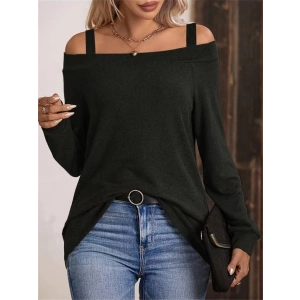 Kadın Askılı Iki Omuzu Açık Salaş Yün Viskon Bluz