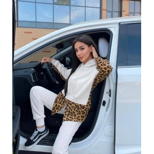 Kadın eopar Ve Gömlek Detay weat Ve Pantolon Kili Takım