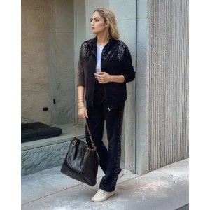 Kadın Iki Iplik Kumaş Pul Ve Fermuar Detaylı Ikili Takım