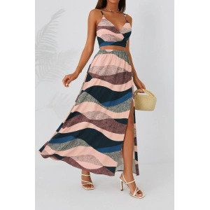 Kadın Kolsuz Askılı Crop Ikili Süprem Takım