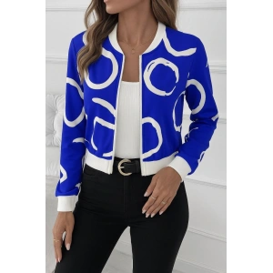 Kadın Uzun Kollu önden Fermuarlı Kısa şardonlu Dalgıç Ceket