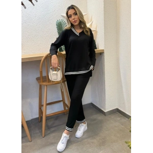 Kadın Yeni ezon Uzun Kollu Ribana Detay Ikili Takım