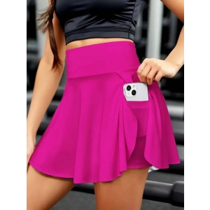 Kadın Yüksek Bel Cepli Sandy Short Etek