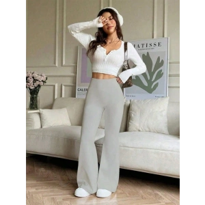 Kadın Yüksek Bel Ispanyol Paçalı Pantolon Tayt