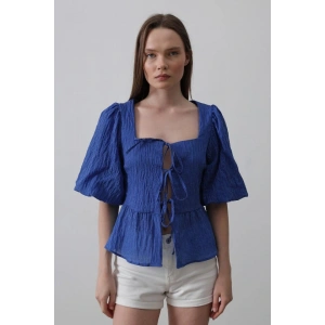 Kare Yaka Balon Kol Bluz  avi