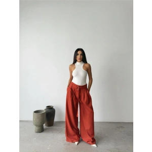 PAAZZO PANTOON KUAŞ KEER DETAYI  Kiremit