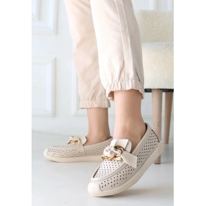 Riwan Bej Cilt Babet Ayakkabı