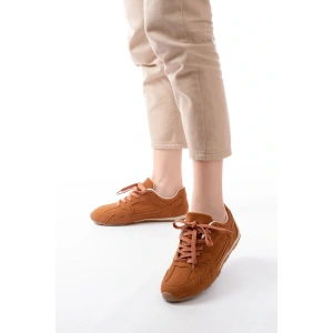 RS-01 Taba Süet İnce Taban Günlük Spor Ayakkabı