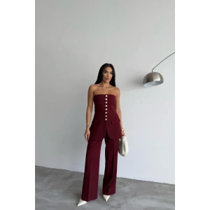 TAARIM GOD DÜĞMEİ TRAPEZYEEK  Bordo