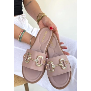 Toha Pudra Cilt Tokalı Terlik