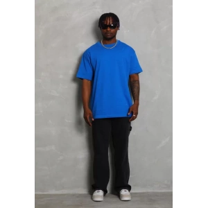 Unisex Oversize Düz Bisiklet Yaka Thirt  avi