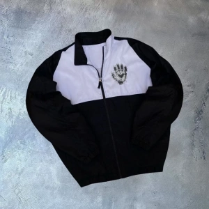 Unisex Uzun Kollu Paraşüt Kumaş Rüzgarlik  iyah